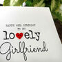 Personalised 18th Birthday Card For Special Girlfriend, Handmade Card, thumbnail 3 of 4