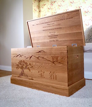 Personalised Oak Toy Box, 8 of 12