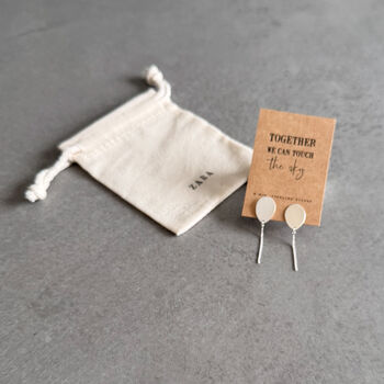 Touch The Sky Balloon Earrings – Sterling Silver Gift For Her, 6 of 8