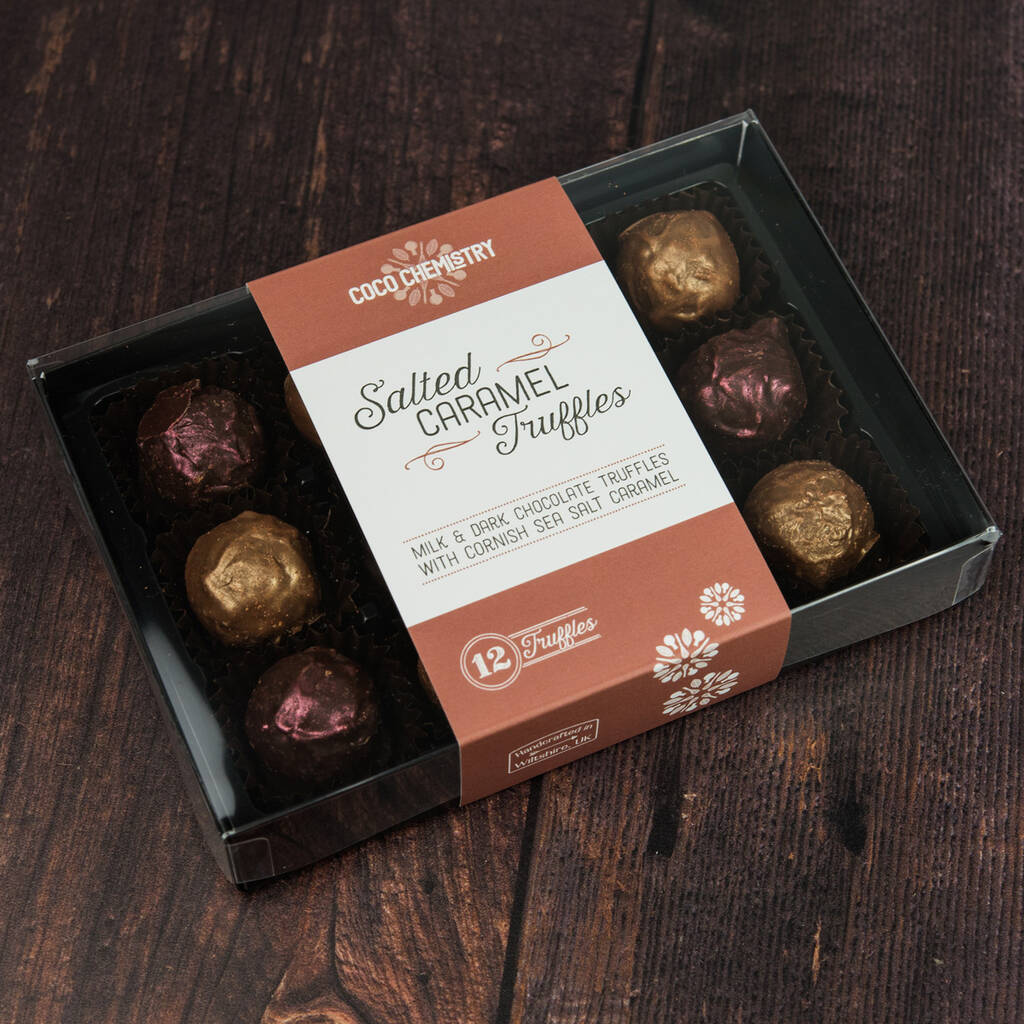 Salted Caramel Truffle Box By Cocochemistry Notonthehighstreet Com