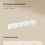Wall Mounted Coat Rack With Triple Hooks Design, thumbnail 8 of 10