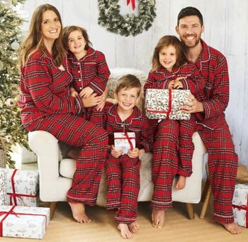 Personalised Dad And Child Luxury Tartan Pyjama, 6 of 6