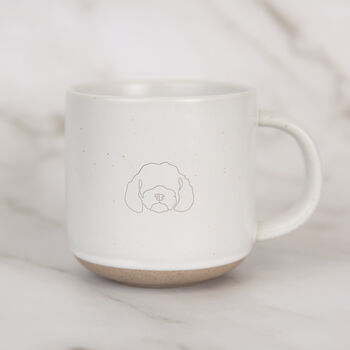 Cockapoo/ Cavapoo/ Maltipoo Engraved White Ceramic Tea/ Coffee Mug, 4 of 7
