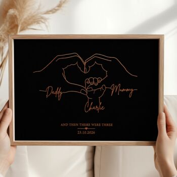 Personalised New Baby Keepsake Print, 7 of 9