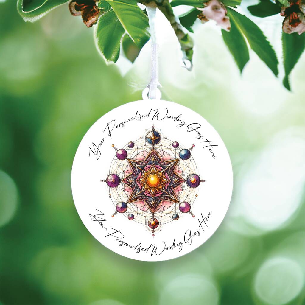 Personalised Mystical Mandala Hanging Gift C By Floppsie Moppsie