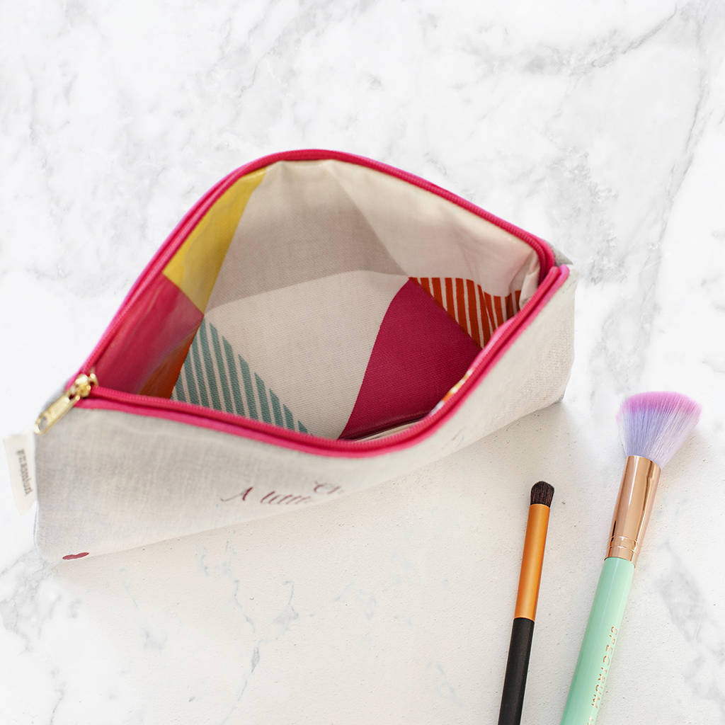 Personalised Fully Lined Make Up Bag By Jonny's Sister
