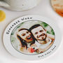 Personalised Remember When Photo Leather Coaster, thumbnail 1 of 4
