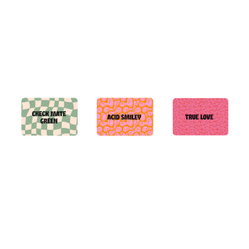 Personalised Metal Colourful Message Wallet Card, 7 of 8