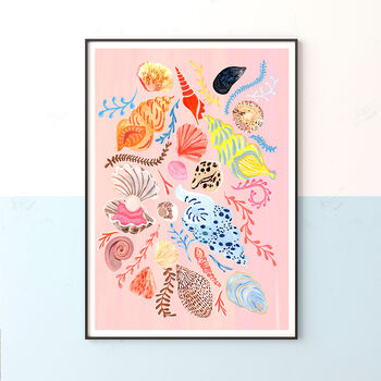 Pink Sea Shell Art Print, 2 of 10