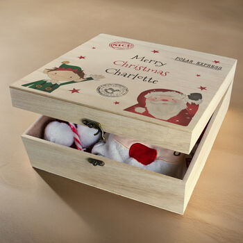 Personalised Wooden Christmas Eve Box, 2 of 5