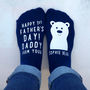 Personalised 1st Father's Day Bear Socks, thumbnail 2 of 5