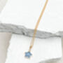 Agate Star Necklace Real 18k Gold Plated, thumbnail 3 of 3