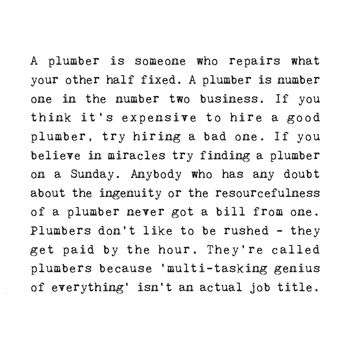 Plumbers Card, 2 of 4