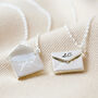 Personalised Small Silver Envelope Necklace, thumbnail 7 of 10