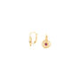 Drop Earrings With Pink Flower, thumbnail 3 of 3