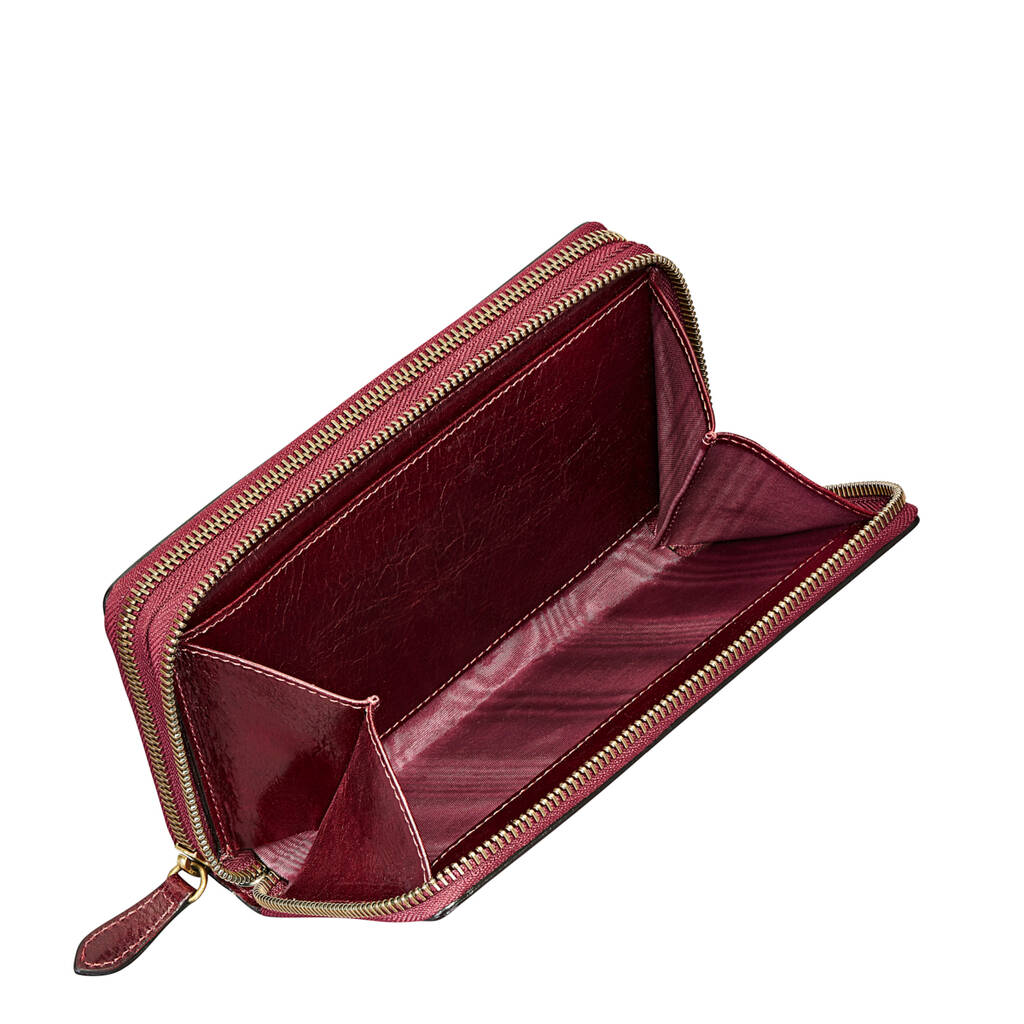 Women's Leather Clutch Purse With Wrist Strap 'Meleto' By Maxwell Scott