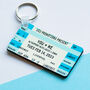 Personalised Concert Ticket Keyring, thumbnail 3 of 4