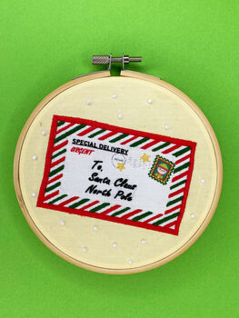 Letter To Santa Embroidery Kit, 4 of 7