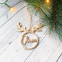 Personalised Wooden Christmas Ornament With Name, thumbnail 4 of 6