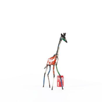 Colourful Giraffe Metal Sculpture, 6 of 12