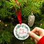 'Merry Christmas' Mistletoe Christmas Tree Decoration, thumbnail 2 of 5