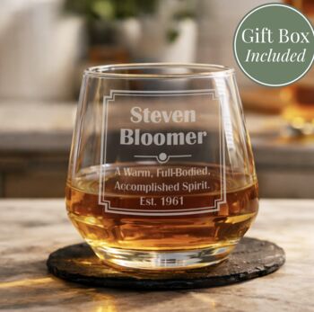 Personalised Etched Rum Glass, 6 of 7