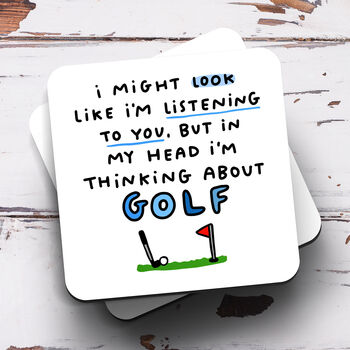 Personalised Mug 'Thinking About Golf', 3 of 3