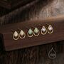 Aqua Green Opal Droplet Stud Earrings Sterling Silver, thumbnail 3 of 10