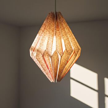 Printed Pattern Origami Diamond Lampshade, 4 of 6