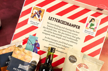 Christmas Letter Box Hamper With Port And Truffles, 8 of 8