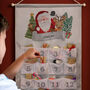 Personalised Santa Advent Calendar In Silver Grey, thumbnail 2 of 5