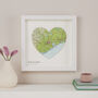Personalised Map Location Heart Engagement Gift, thumbnail 2 of 9