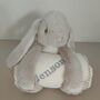 Personalised Bunny Plush Toy With Folded Blanket, thumbnail 8 of 12