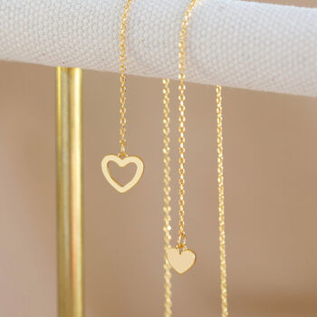 Mismatched Heart Lariat Necklace, 8 of 12