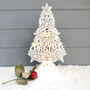 Merry Christmas White LED Tree, thumbnail 1 of 3
