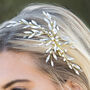 Silver, Gold Or Rose Gold Crystal Bridal Hair Clip, thumbnail 9 of 12
