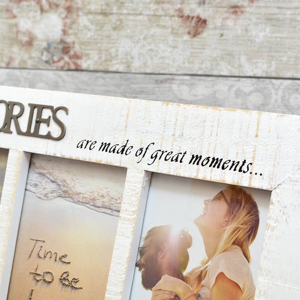 Personalised ‘Memories’ Triple Photo Frame By