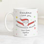 Personalised Christmas Mug 'Grandma Love You This Much', thumbnail 1 of 5
