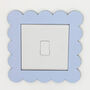 Custom Scalloped Edge Nursery Light Switch Cover, thumbnail 1 of 7