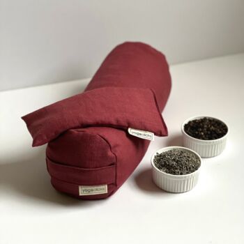 Linen And Lavender Neck Pillow And Plain Eye Pillow, 2 of 8