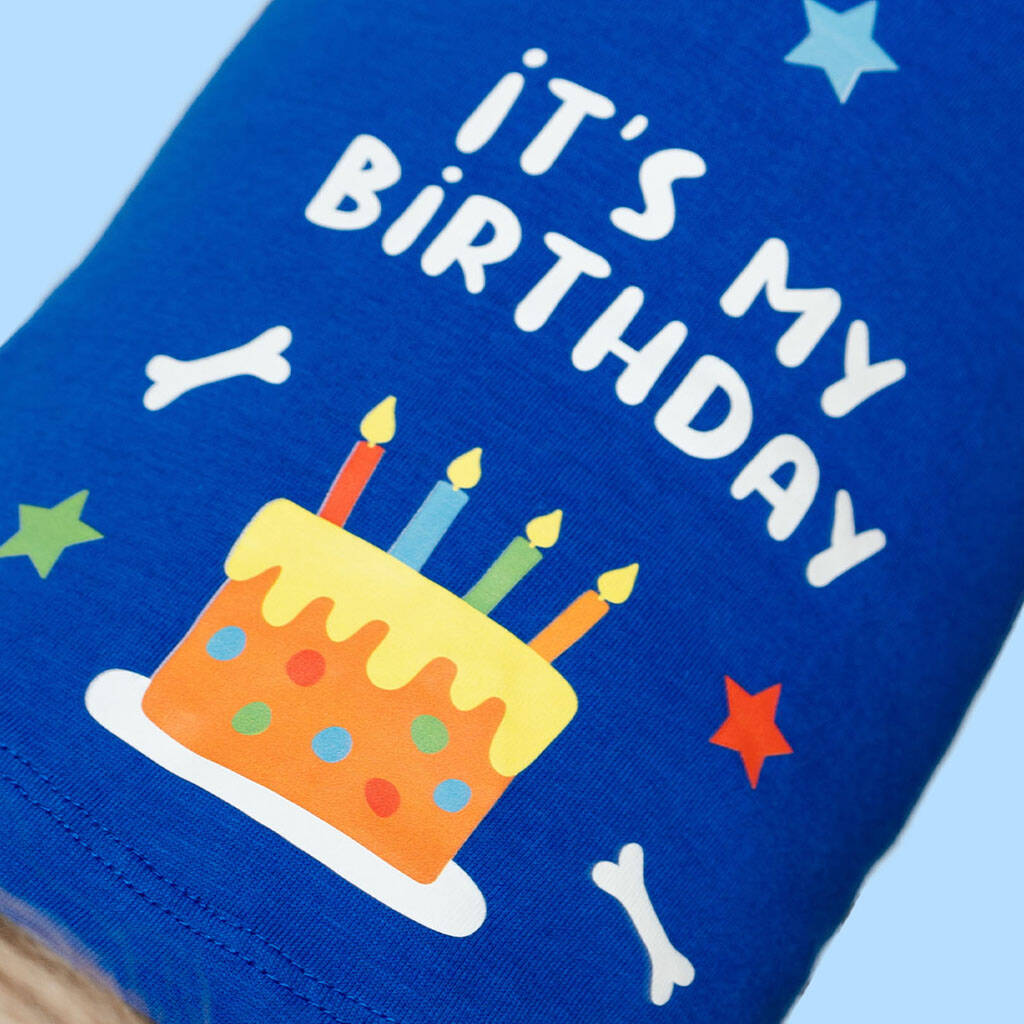 'It's My Birthday' Blue Dog T Shirt, 1 of 5