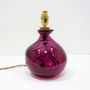 Recycled Glass Lamp | 24cm Blown Glass | Ten Colours, thumbnail 8 of 11