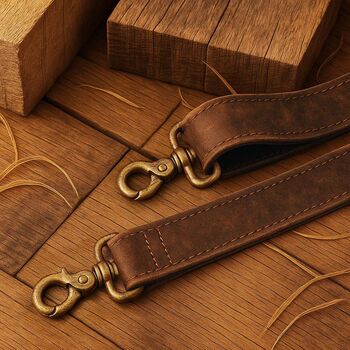 Personalized Leather Messenger Bag: 16 Inch Laptop Briefcase, Brass Hardware, 5 of 11