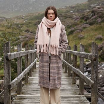 Oversized Fluffy Tassel Scarf, 7 of 10