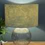 Lime Green William Morris Acanthus Tweed Lampshades, thumbnail 5 of 10