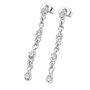 Sterling Silver Designer Skinny Drip Drop Earrings, thumbnail 1 of 5