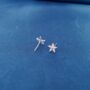 April 925 Sterling Silver Diamond Birthstone Stud Earrings, thumbnail 7 of 8