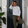 Embroidered Wifey Always Forever Sweatshirt, thumbnail 8 of 9