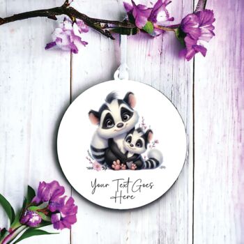 Personalised Skunk And Child Mother's Day Decoration, 2 of 2