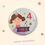 Princess Birthday Badge Card, thumbnail 2 of 2
